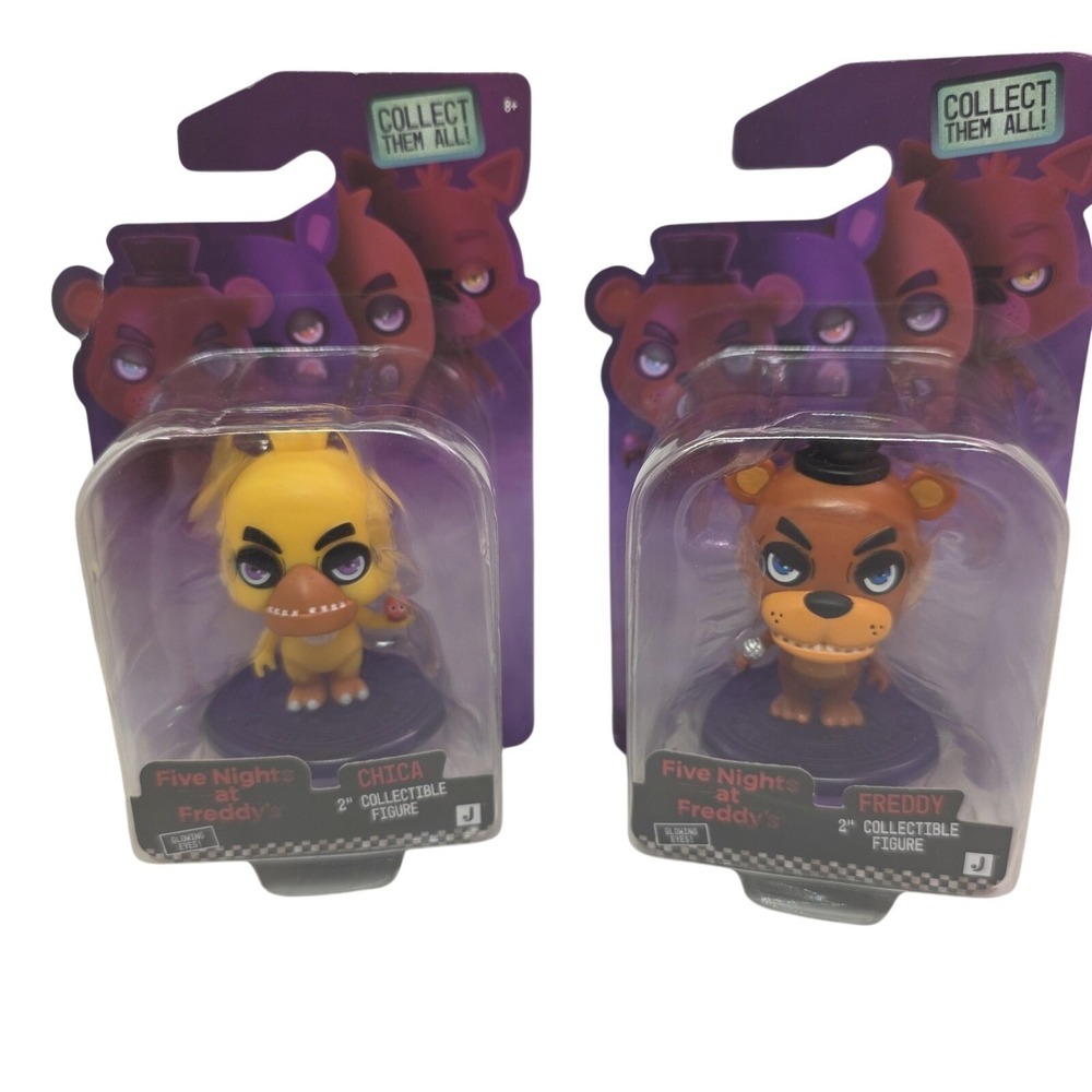 Five Nights At Freddy's Jazwares Freddy Chica 2in Collectible Figure Lot New